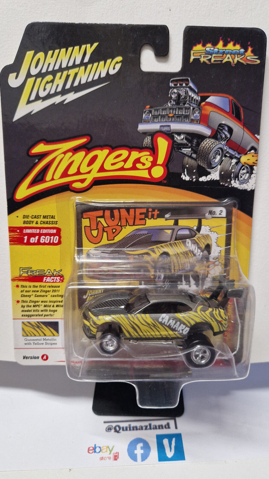 Johnny Lightning Sreet Freaks Zingers 2011 Chevrolet Camaro (NG36)