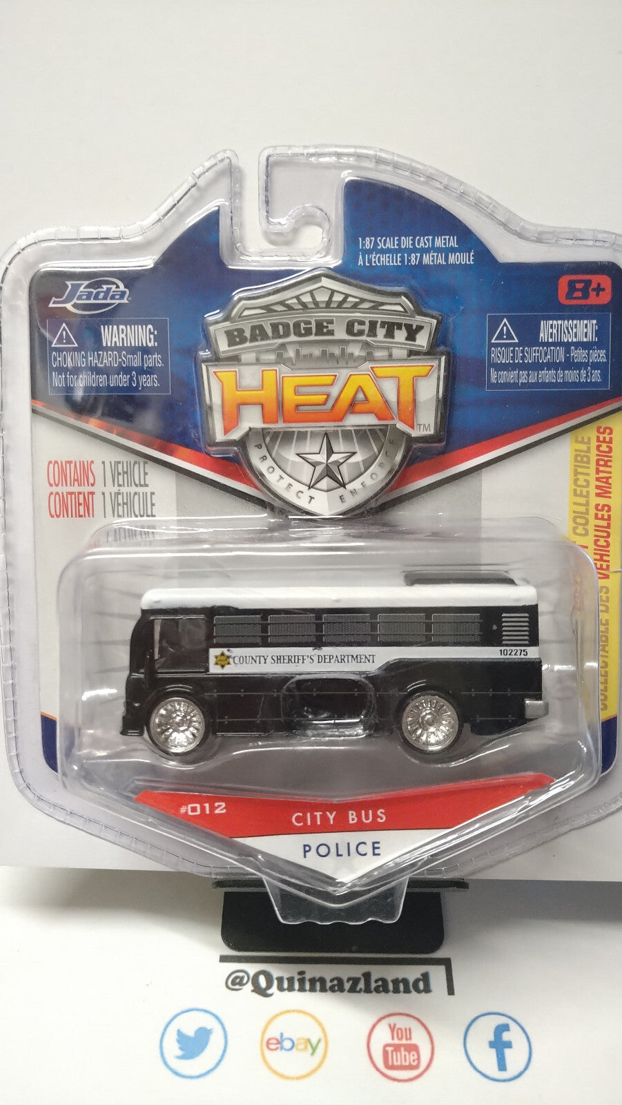 Jada Toys 2010 badge city heat vague 1 City bus (NG04)