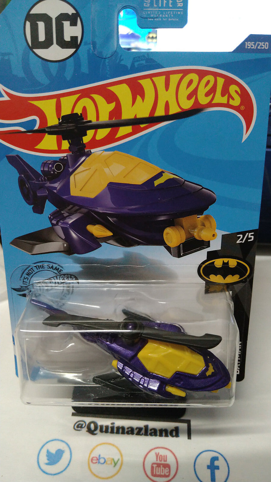 Hot Wheels Batcopter 2020-195  (NP37)