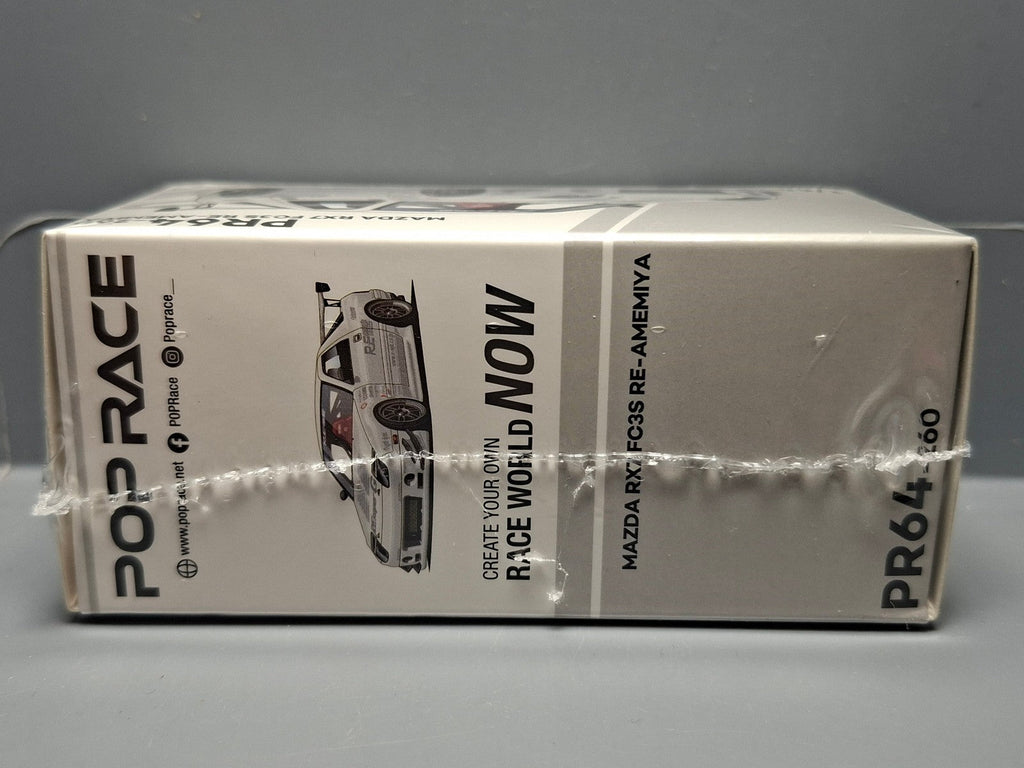 Pop Race 1/64 Mazda RX7 FC3S Re-Amemiya, white (CP03)