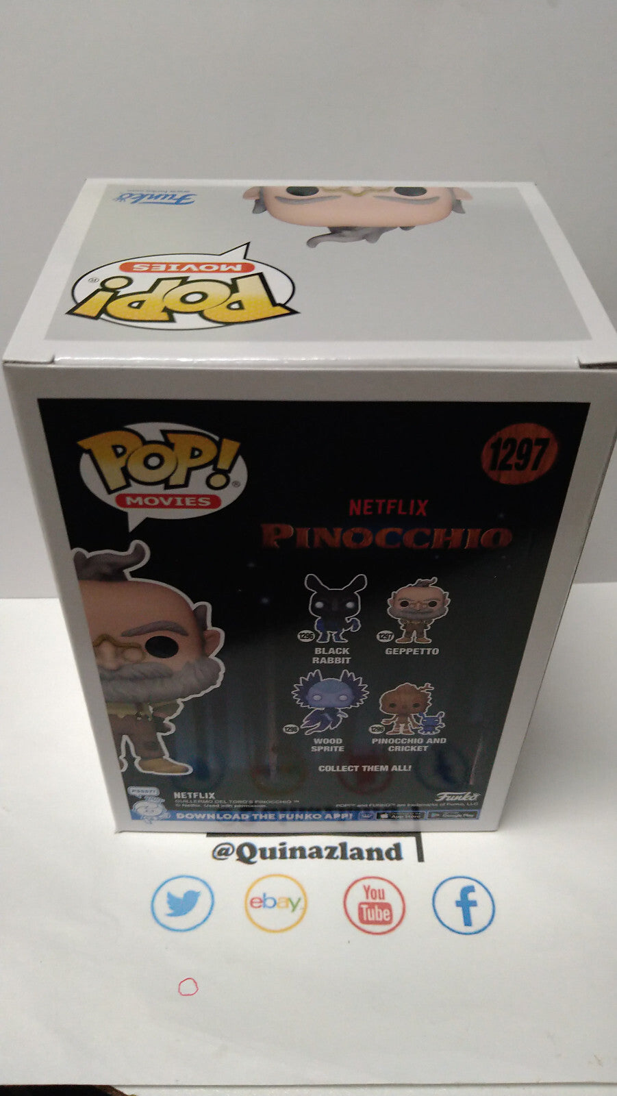 Funko Pop! PINOCCHIO NETFLIX  Movies N° 1297 Geppetto (F53)