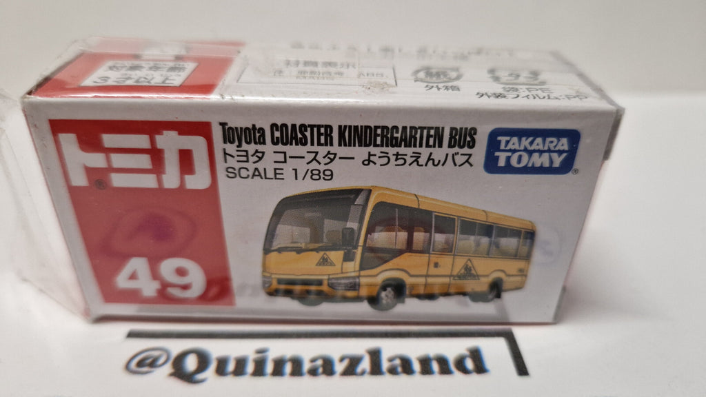 Tomica 2019 regular Toyota coaster kindergarten bus 1/89 (CP06)