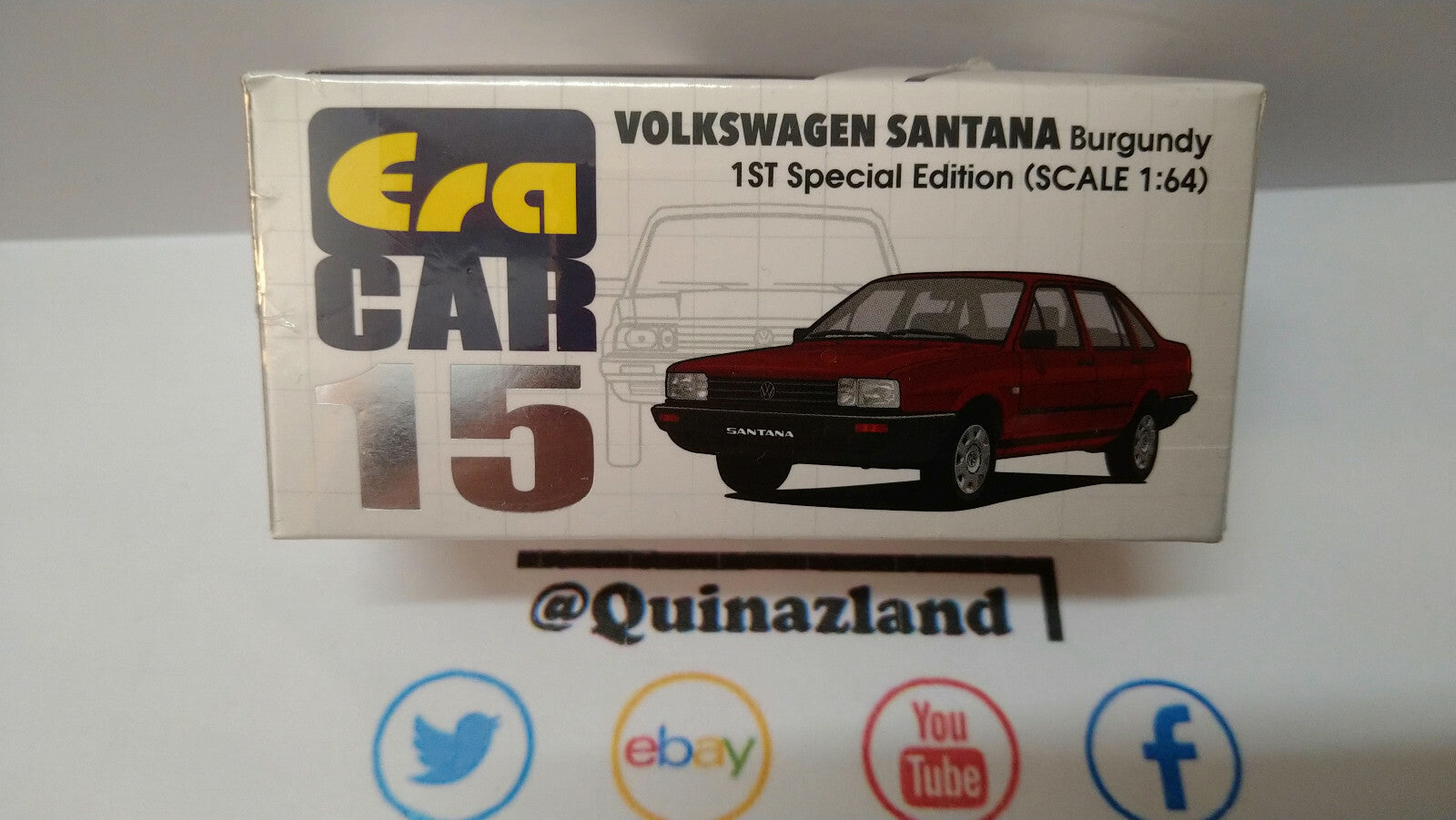 Era 1/64 Volkswagen Santana 1 st Special Edition, burgundy (NP16)