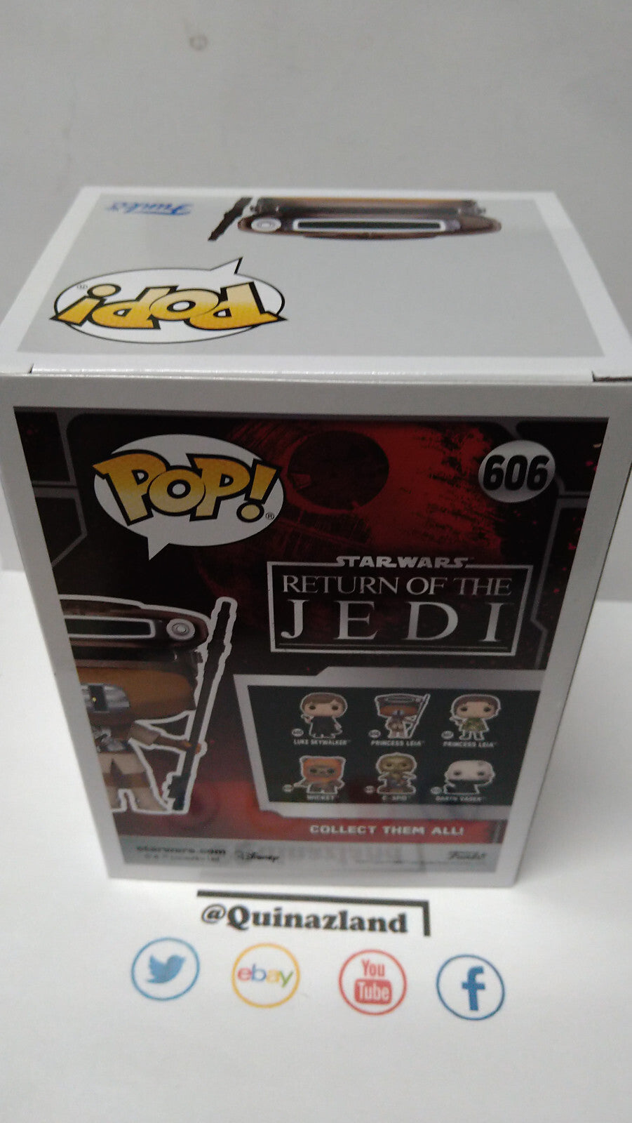 Funko Pop! Star Wars 6 "40eme Anniversaire" N° 606 Leia "Boushh" (F3)