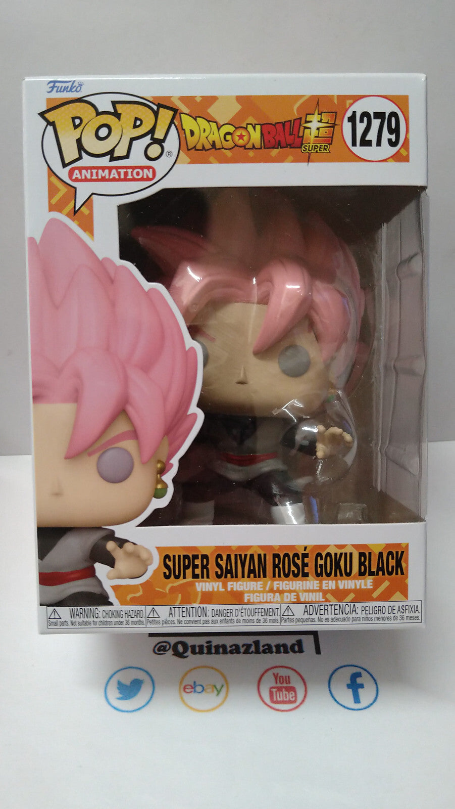 Funko Pop! DRAGON BALL SUPER  Animation N° 1279 S.S.Rosé Goku Black (F29)