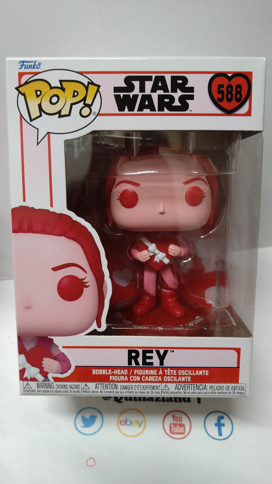 Funko Pop! STAR WARS  Valentines N° 588 Rey (F37)