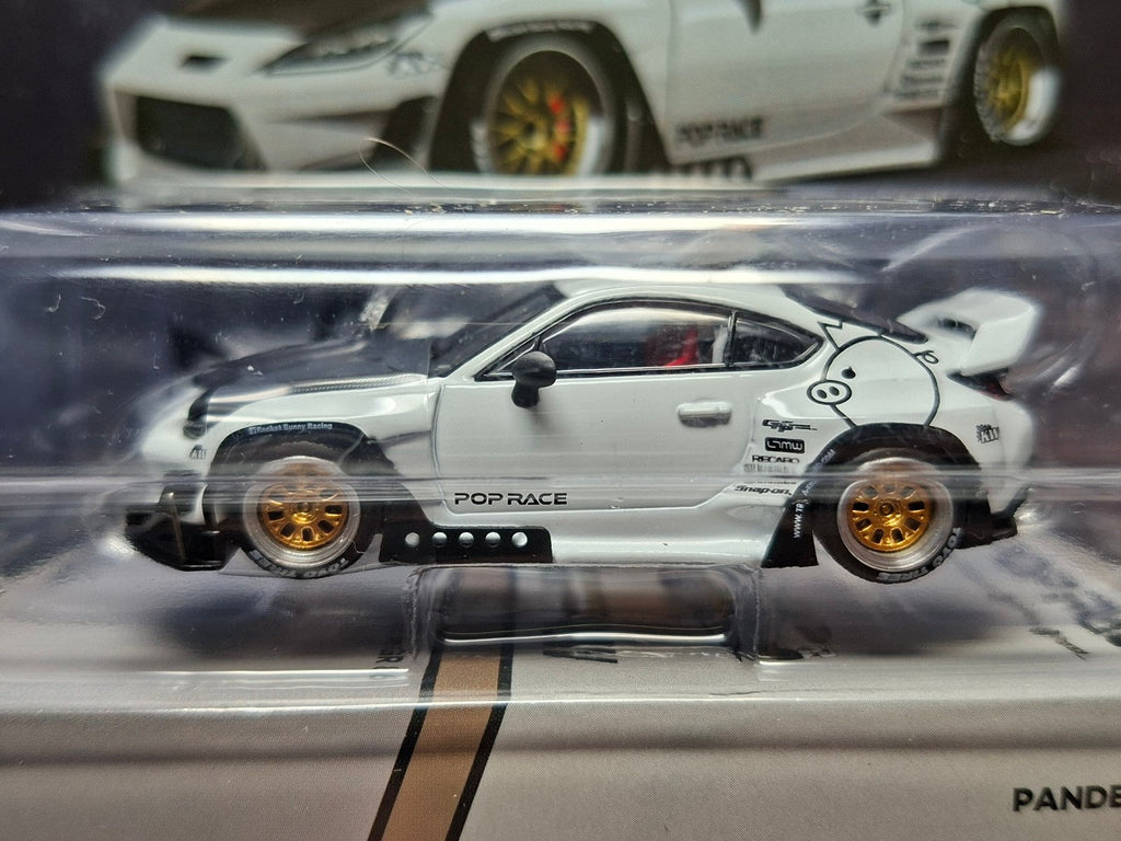 Pop Race 1/64 Toyota Pandem GR86, crystal white pearl (NG04)