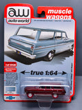 Auto World Muscle wagons chase 1963 chevy II nova 400 wagon  (NG59)