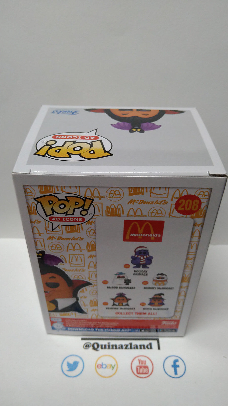 Funko Pop!  MCDONALDS POP Ad Icons N° 208 Nugget Buddies Vampire (F10)