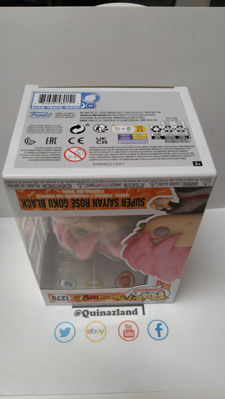 Funko Pop! DRAGON BALL SUPER  Animation N° 1279 S.S.Rosé Goku Black (F29)