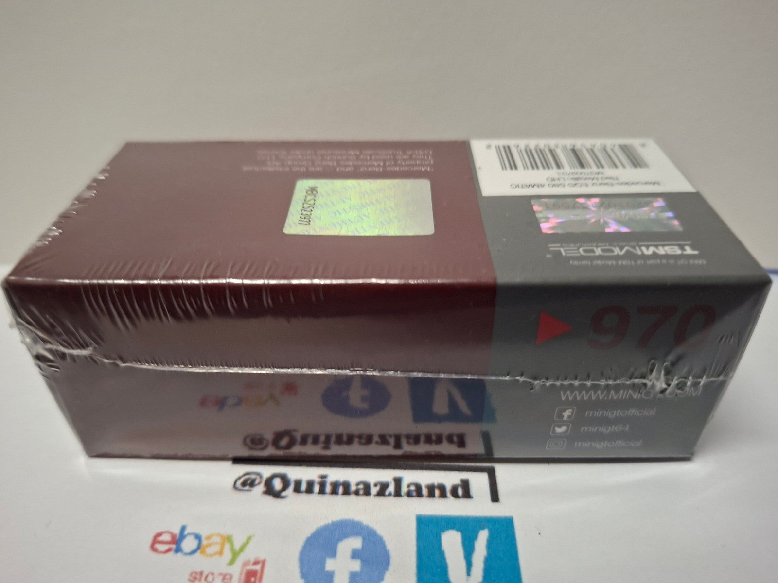 Mini GT 2024 Mercedes-Benz EQS 580 4Matic, Red metallic N°970 (CP05)