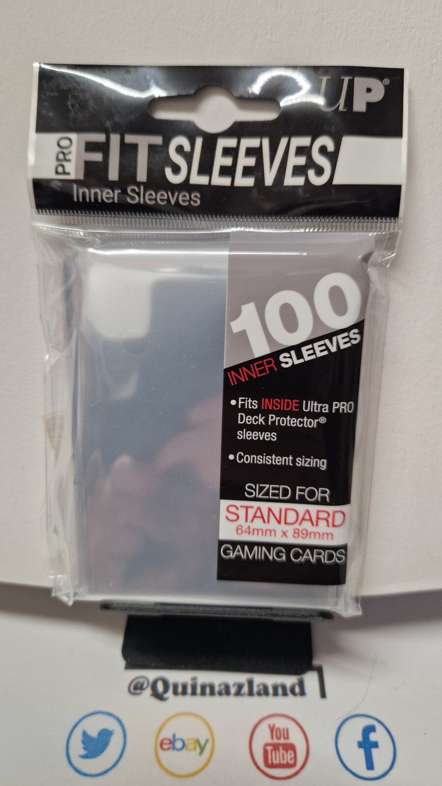 Ultra Pro Protèges Cartes lot 100 pro fit Sleeves Standard 64 mm X 89 mm
