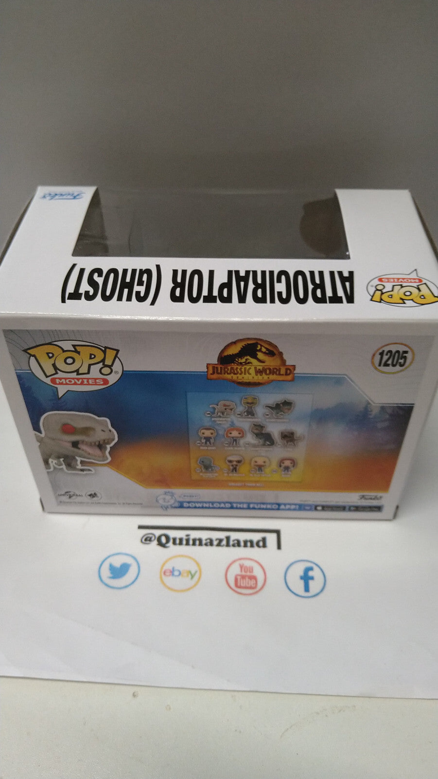 Funko Pop! JURASSIC PARK 2022 #1205 Ghost (FU17)