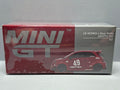 Mini GT LB-WORKS x Abas Works Fiat ABARTH 595 Red  N° 963 (NP16)