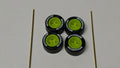 Set de jantes Michelin jaune  4 branches pneu gomme pour Custom (ET)