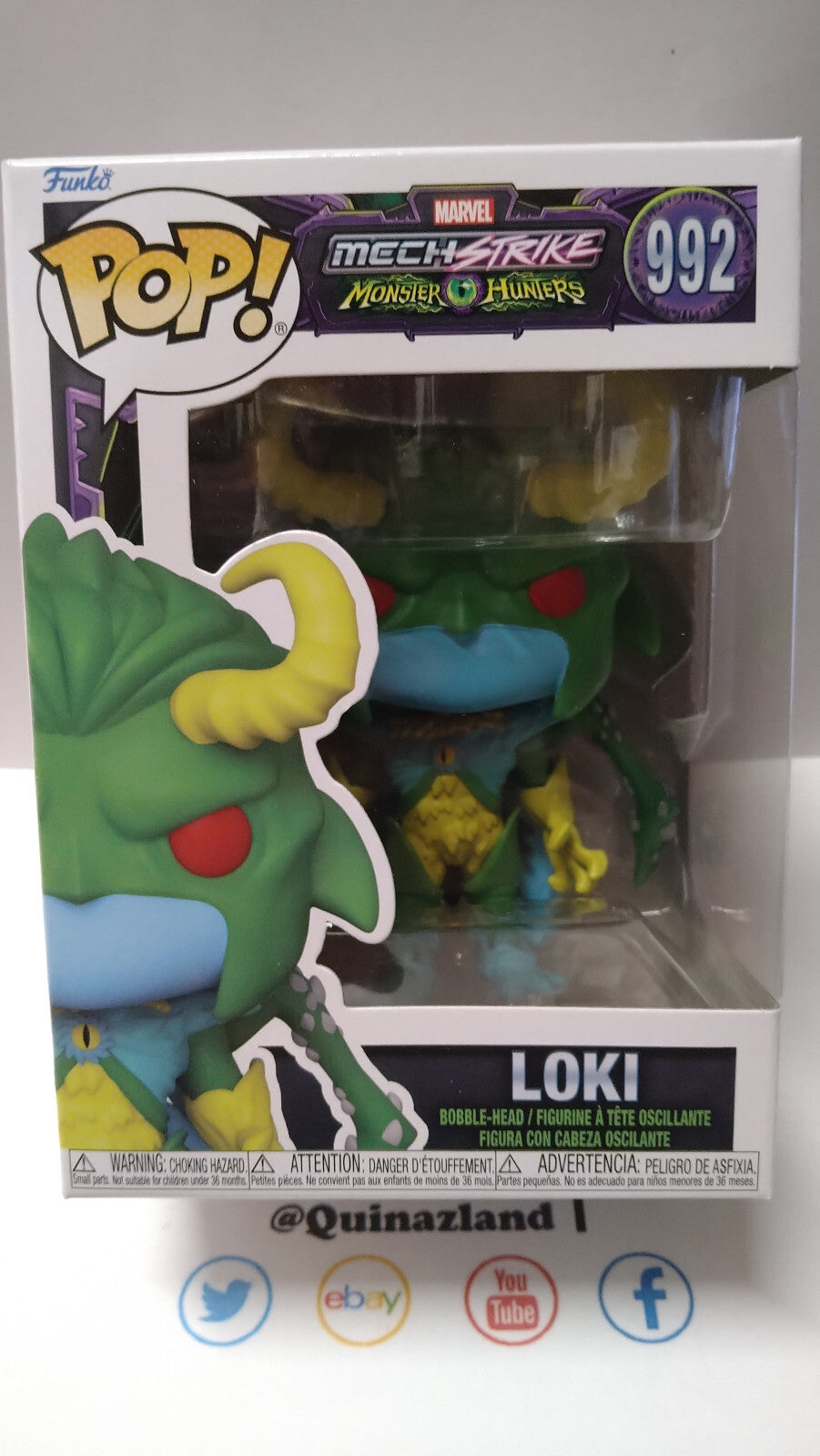 Funko Pop! MARVEL MONSTER HUNTERS 992 Loki (F33)