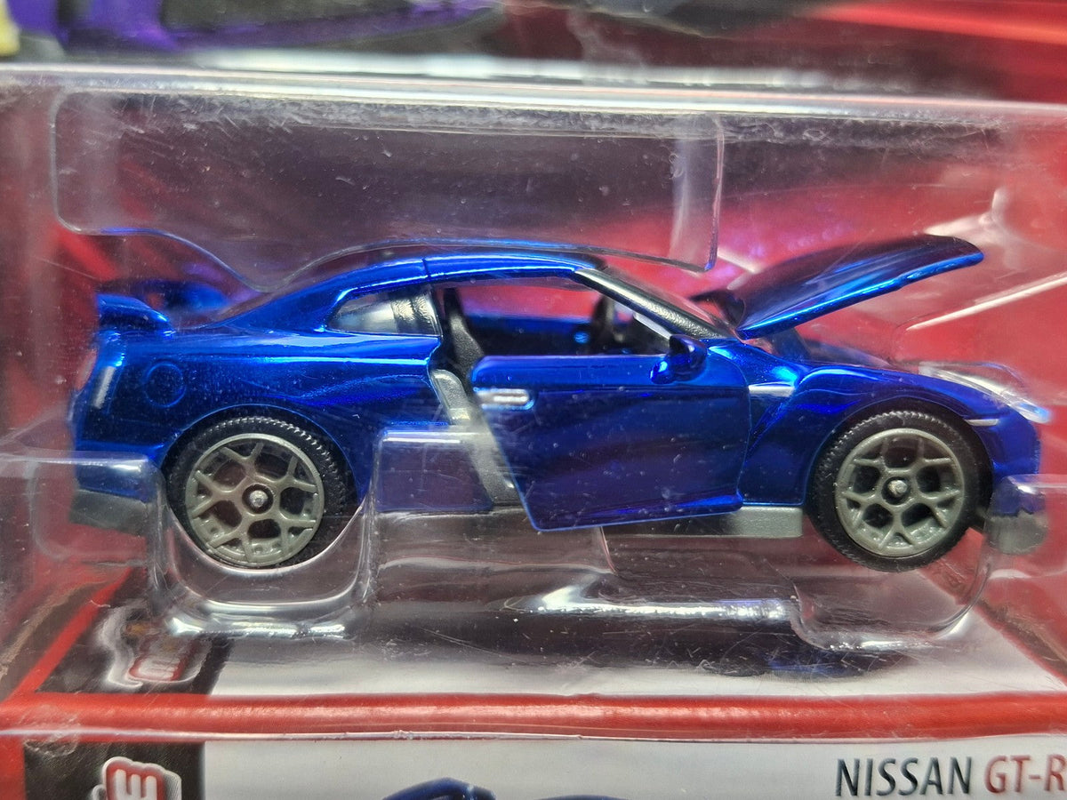 Majorette Deluxe car  Nissan gtr bleue  (NG07)