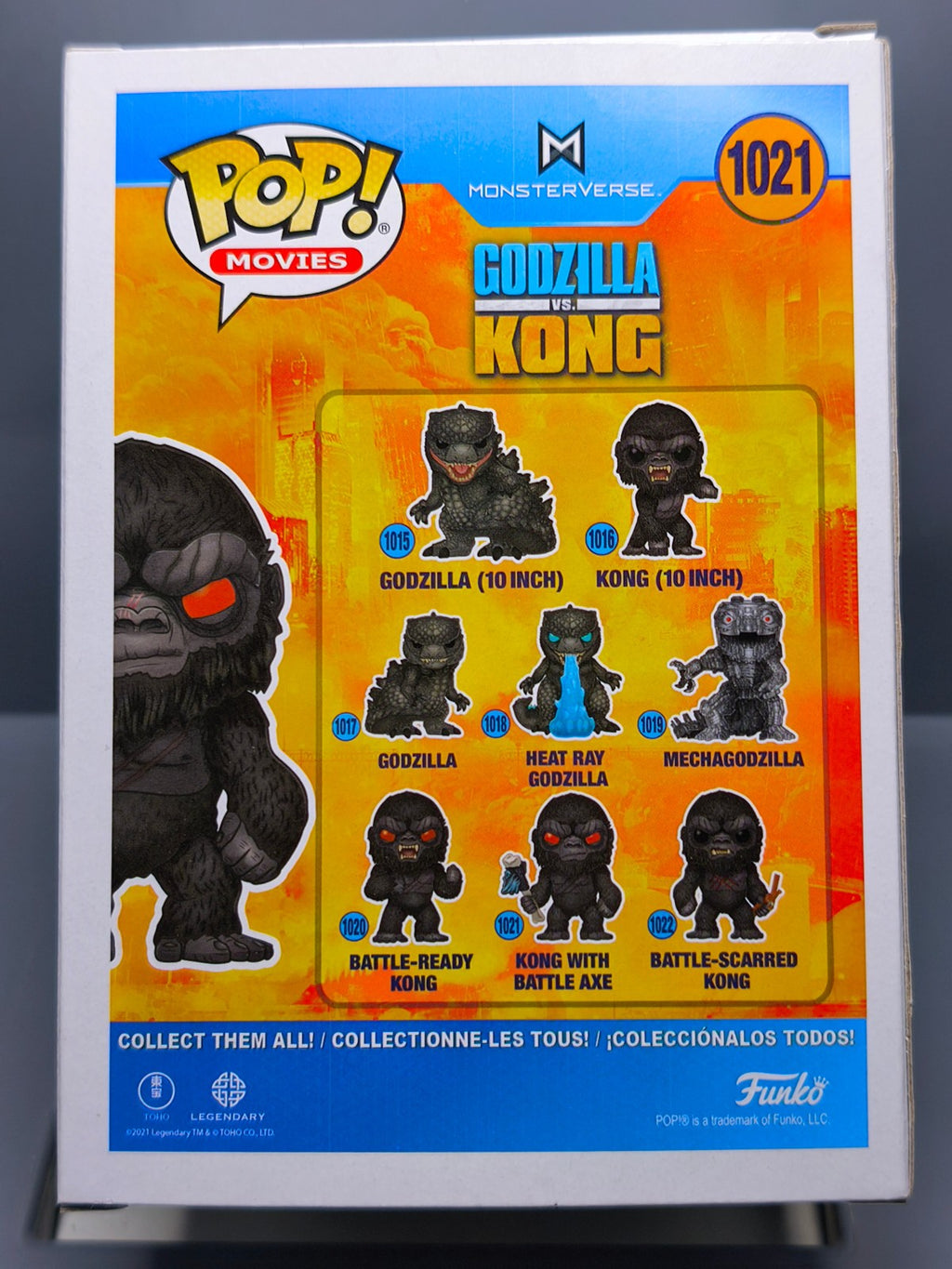 Funko Pop! GODZILLA VS KONG 1021 Kong w/ Axe (F17)