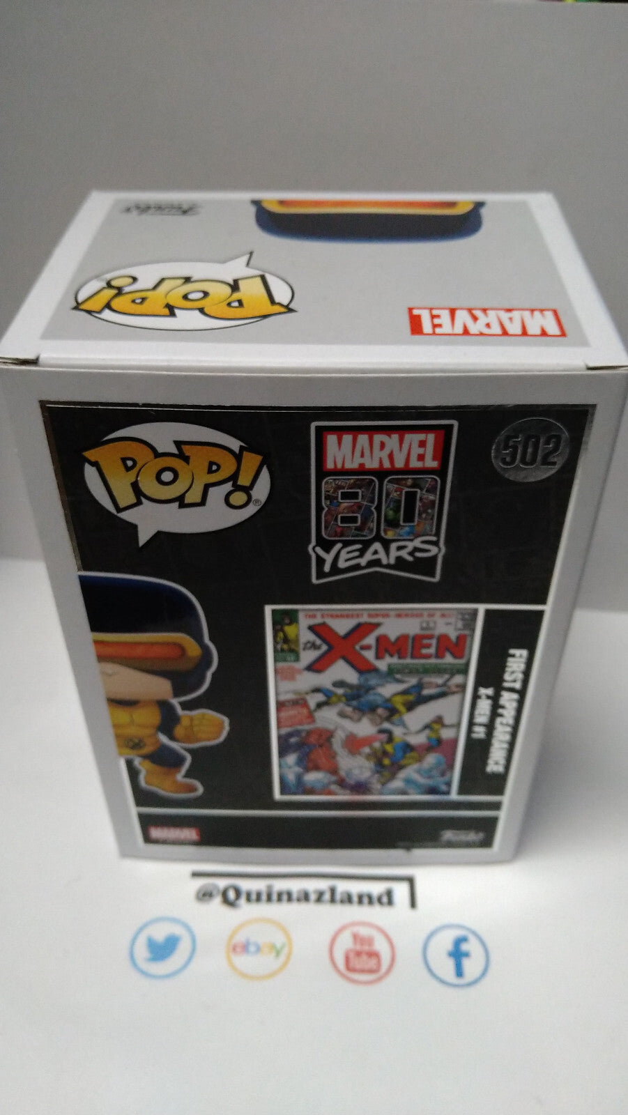 Funko Pop! MARVEL  N° 502 brille dans le noir Cyclops  SPECIAL Edition (FU34)