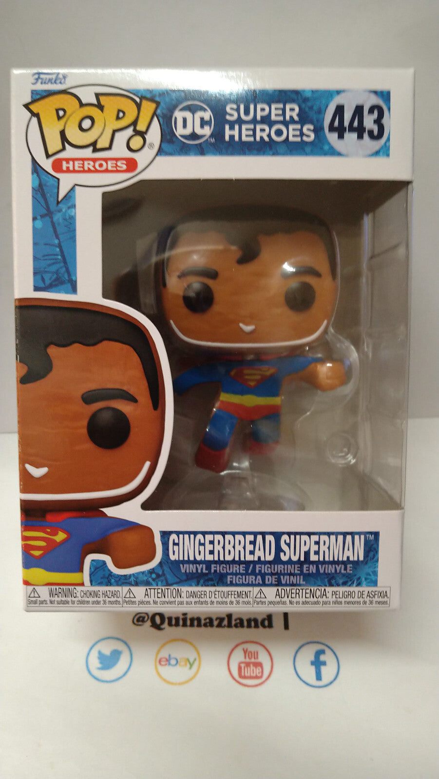 Funko Pop! DC COMICS HOLIDAY  N° 443 Gingerbread Superman (FU32)