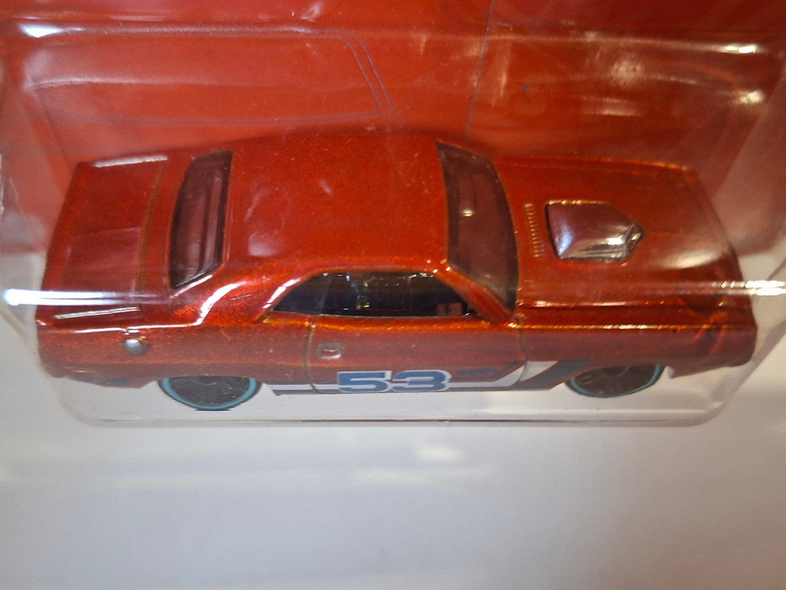 Hot Wheels 2021 orange et blue 53rh anniversary  70 dodge hemi challenge  (NP28)