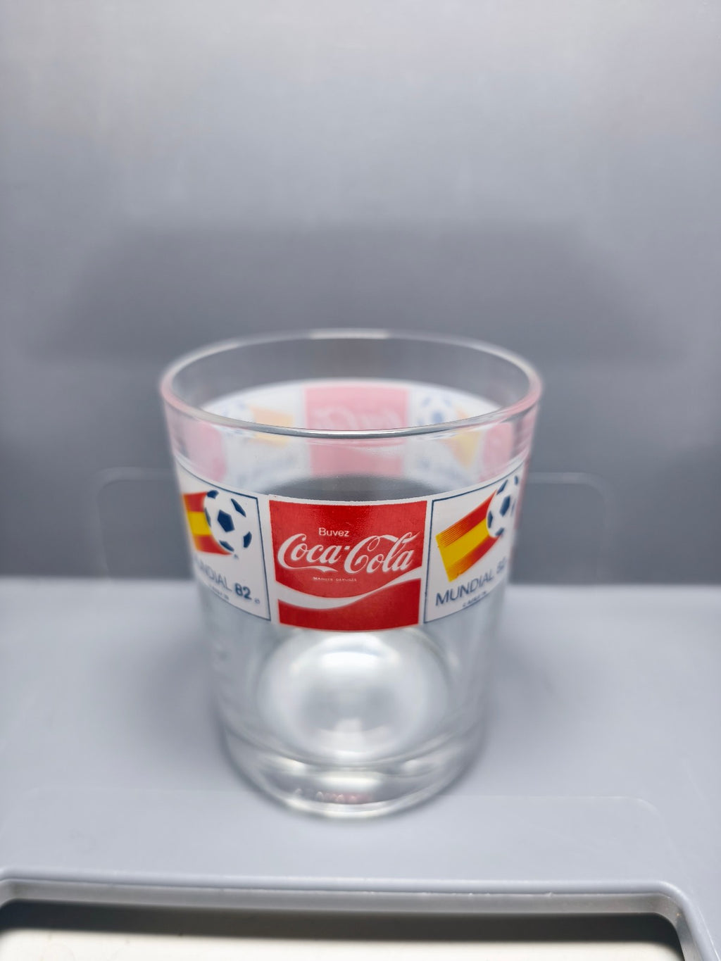 4 Verres Coca‑Cola Coupe du Monde de football 1982 en Espagne vintage (CP02)