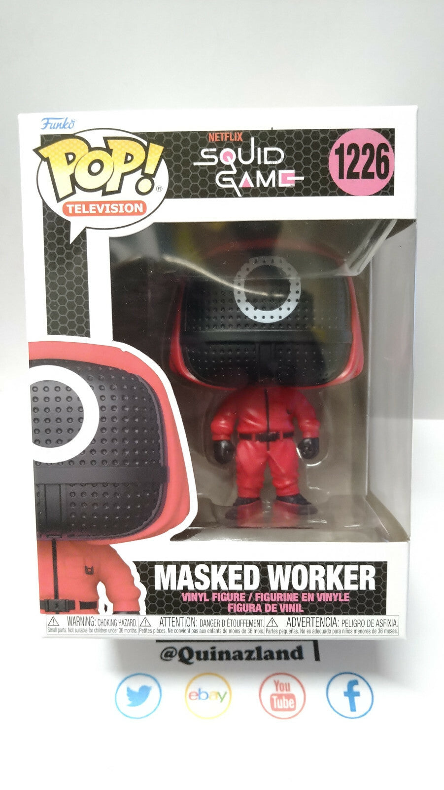 Funko Pop! SQUID GAME 1226 Red Soldier Mask (F36)