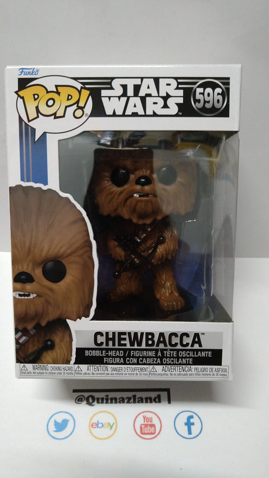 Funko Pop!  STAR WARS  N° 596 Chewbacca  (F28)