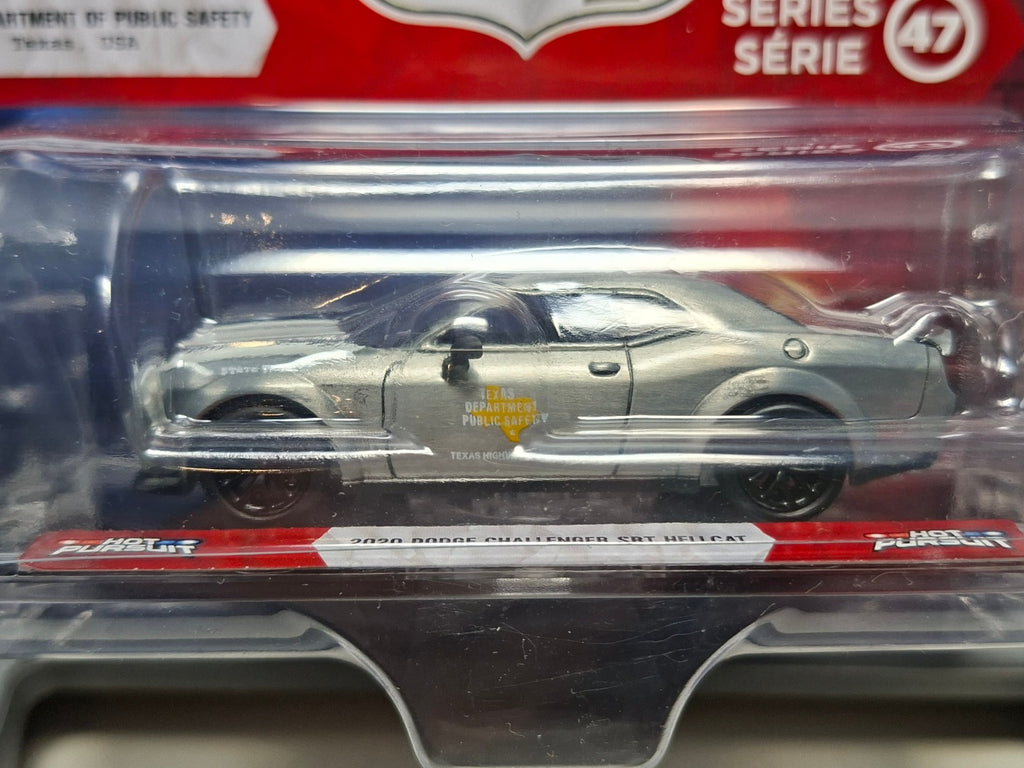 Greenlight Chase Rw Hot pursuit 2020 dodge Challenger srt hellcat Texas  (NG83)