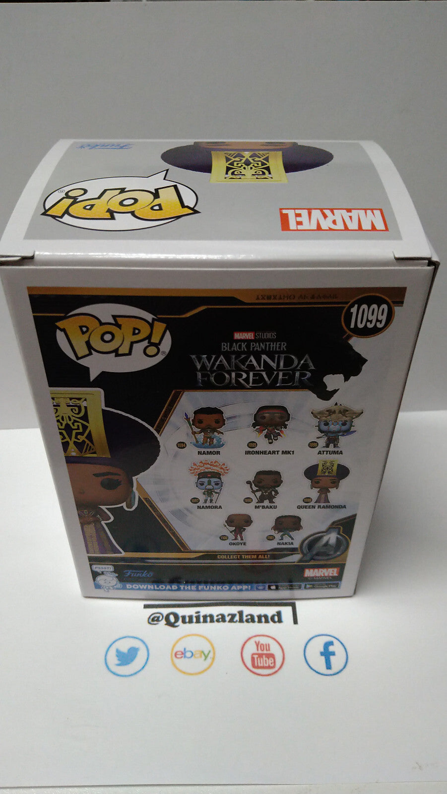 Funko Pop! BLACK PANTHER WAKANDA FOREVER 1099 Reine Ramonda (FU34)