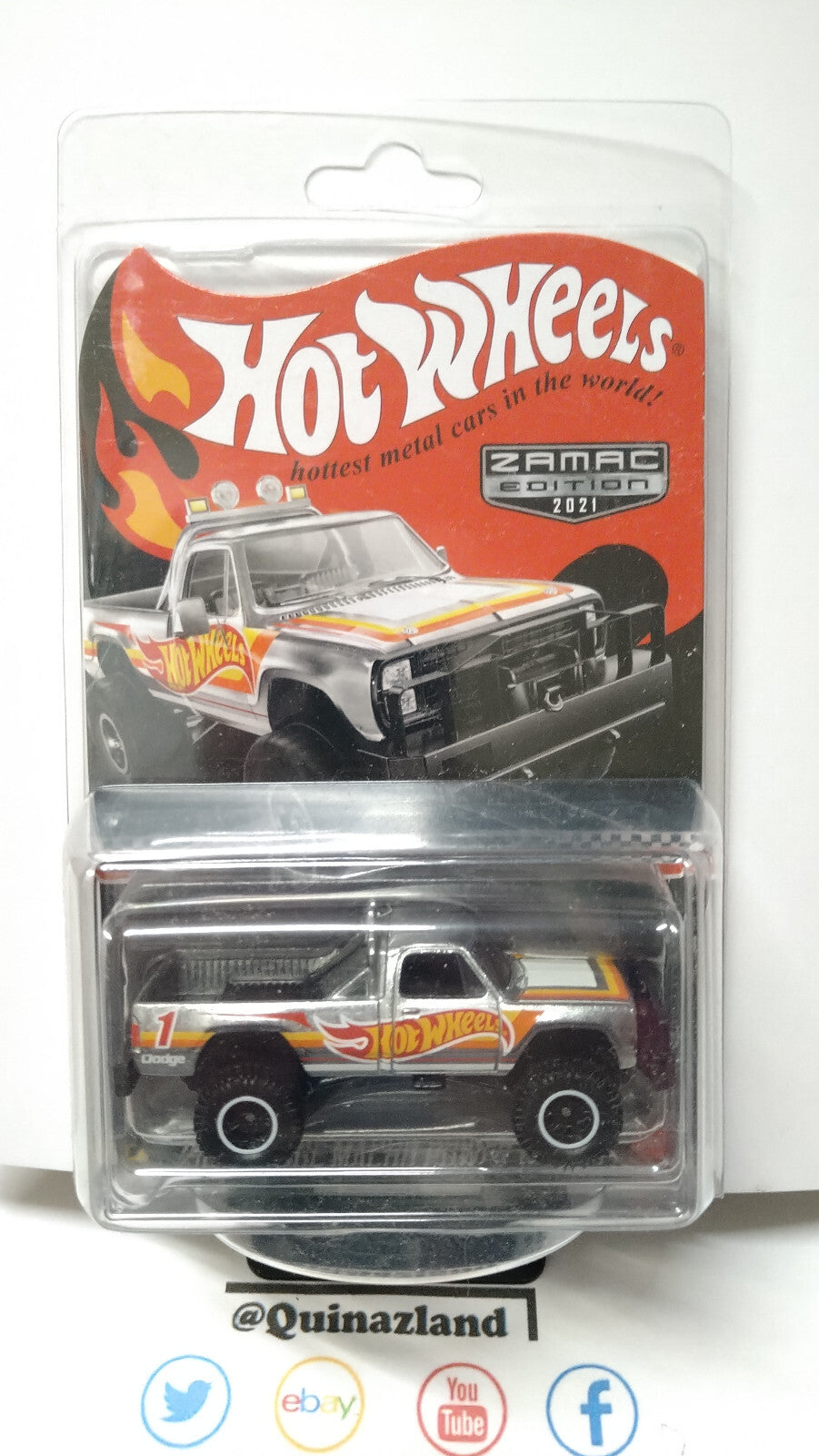 Hot Wheels 2021 zamac exclusive Walmart  1980 dodge macho power wagon (NP45)