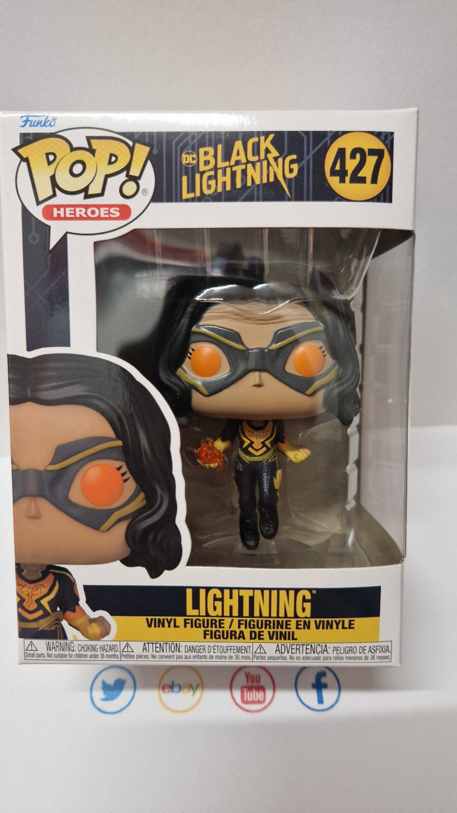 Funko Pop! BLACK LIGHTNING Lightning #427 (F20)