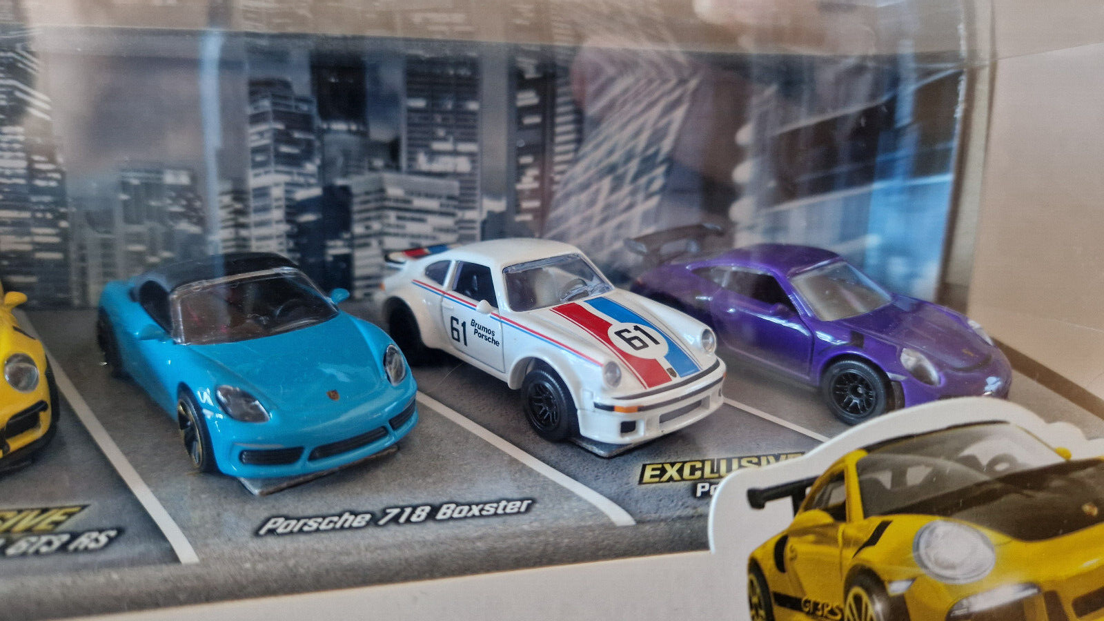 Majorette Multipack Porsche edition  Panamera Turbo, 911 GT3 RS X2, 718  (ET)
