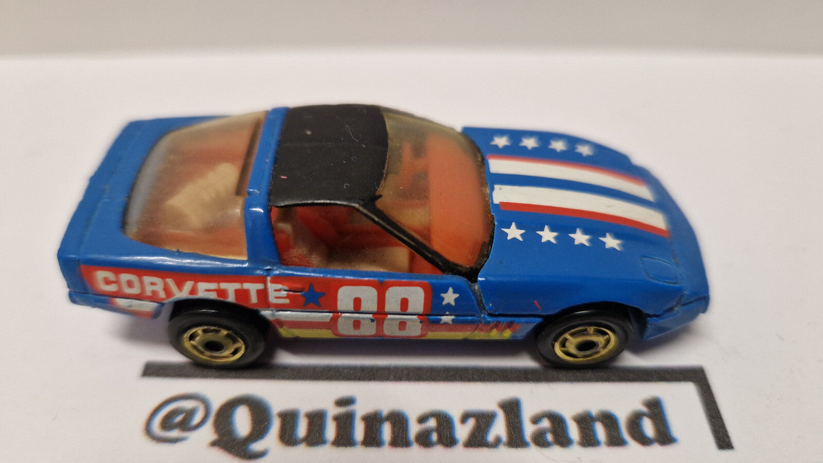 Hot wheels 1989 speed fleet Corvette stingray  version sac beige et tampo  (A11)