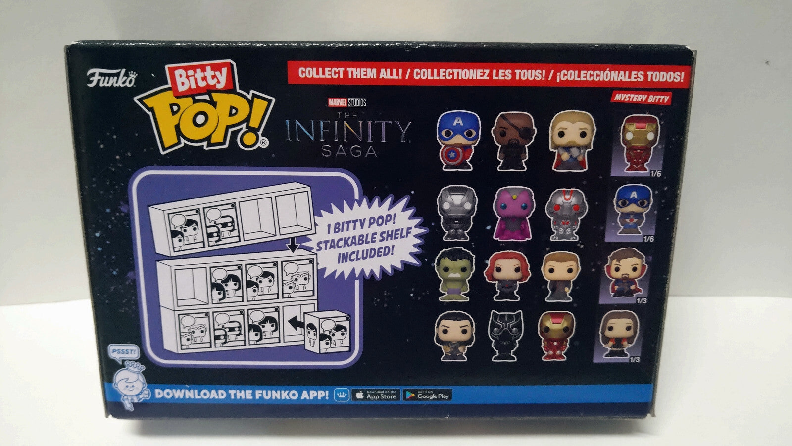 Funko Bitty Pop! 2.5cm Infinity Saga  Pack Loki Black Panther iron Man (F13)