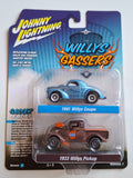 Johnny Lightning Willys Gassers Pack 1941 Willys Coupe 1933 Pickup Gulf (NG61)