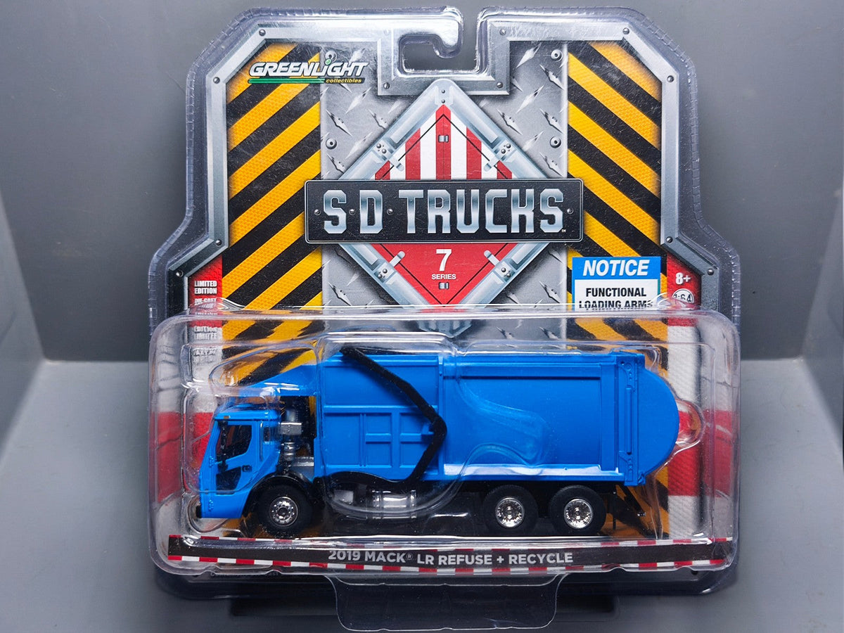 Greenlight S.D. Trucks série 7 2019 MACK LR refuse recycle (CT02)