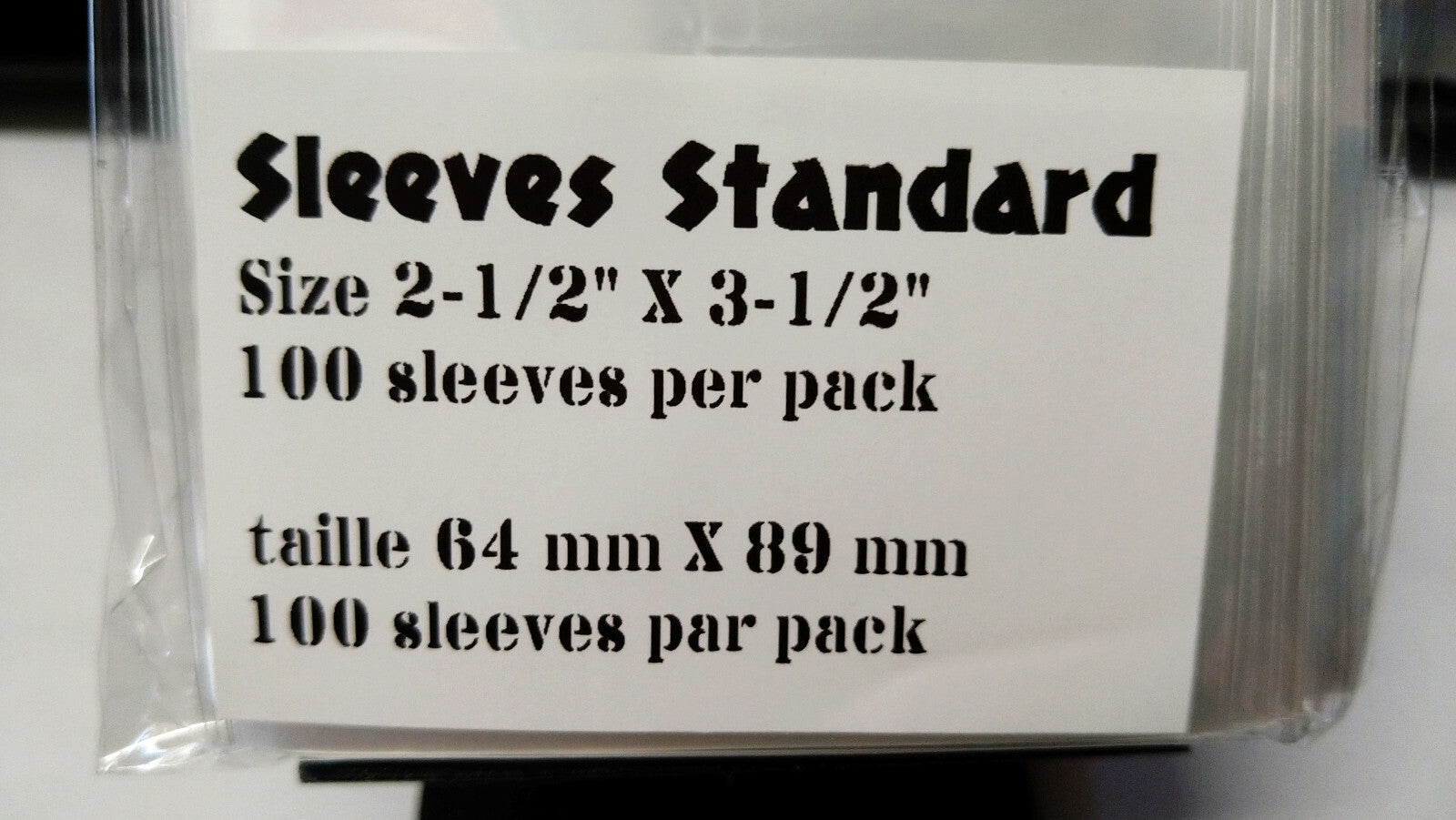 Protèges Cartes lot 1000 Sleeves Standard 64 mm X 89 mm idéal carte pokemon ....