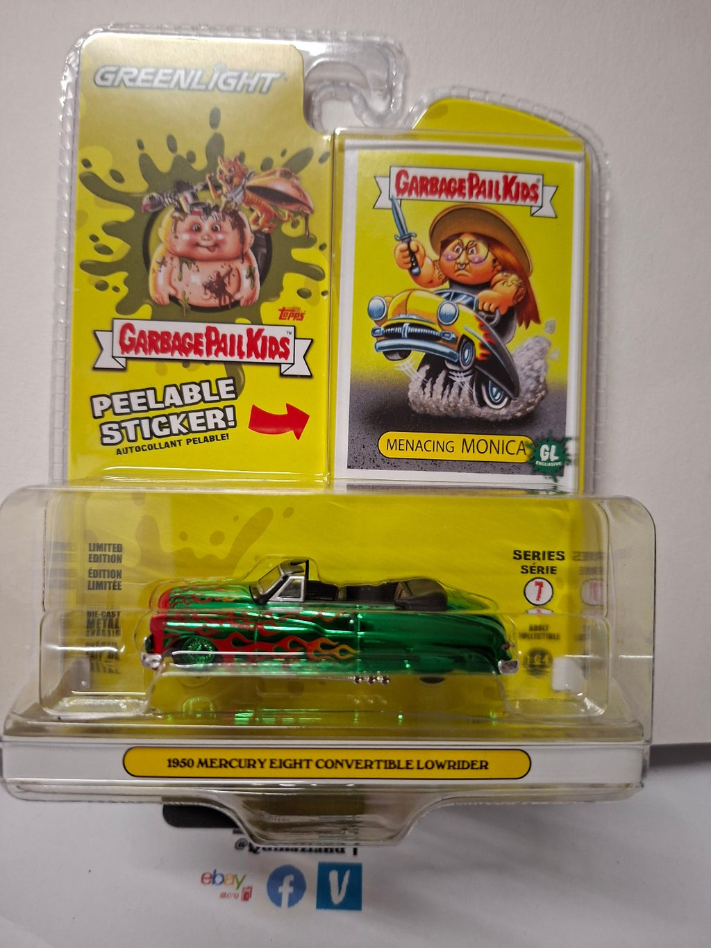 Greenlight  Garbage Pail kids series 7 Chase Menacing Monica 1950 Mercury (NG29)