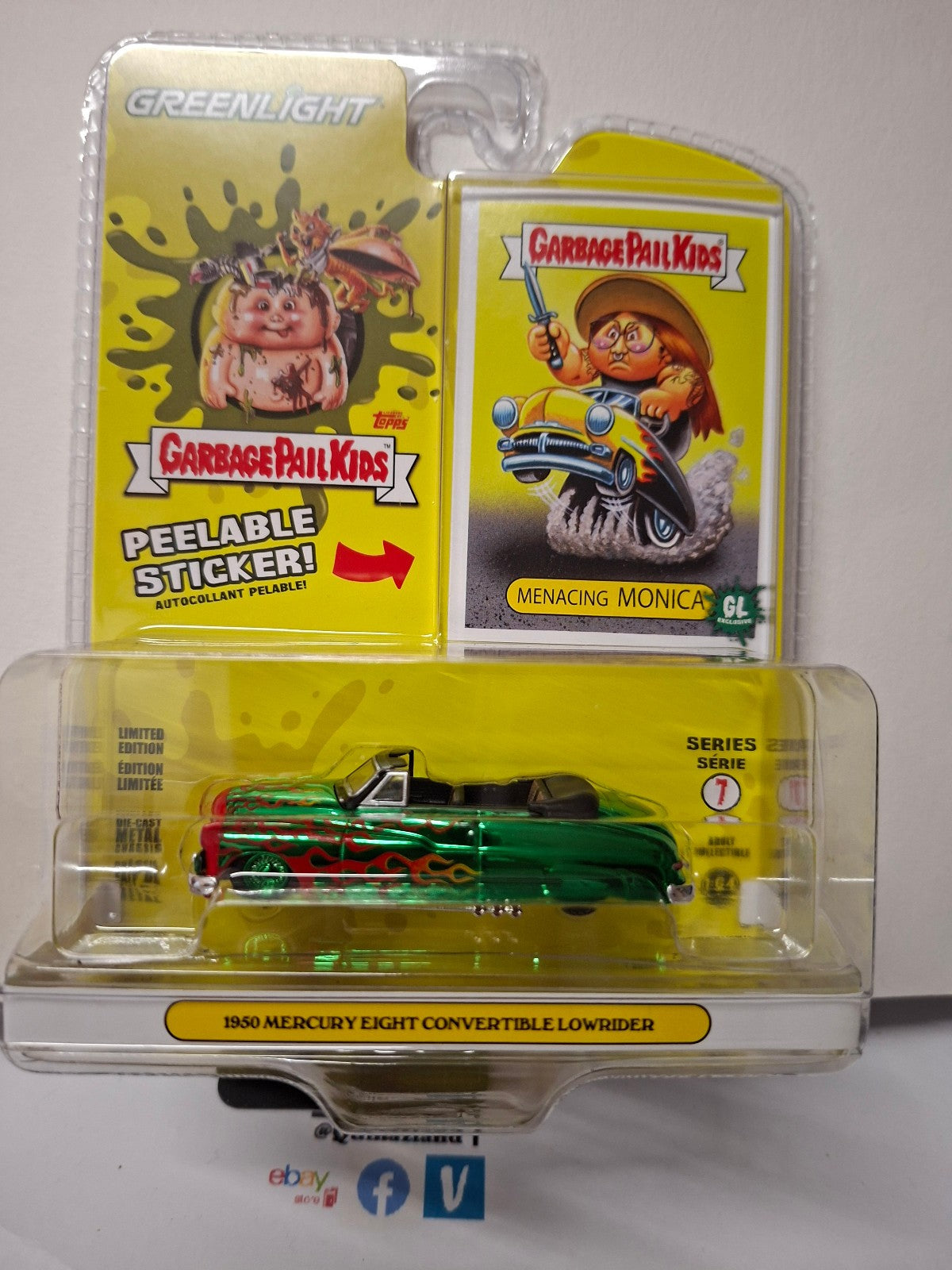 Greenlight  Garbage Pail kids series 7 Chase Menacing Monica 1950 Mercury (NG29)
