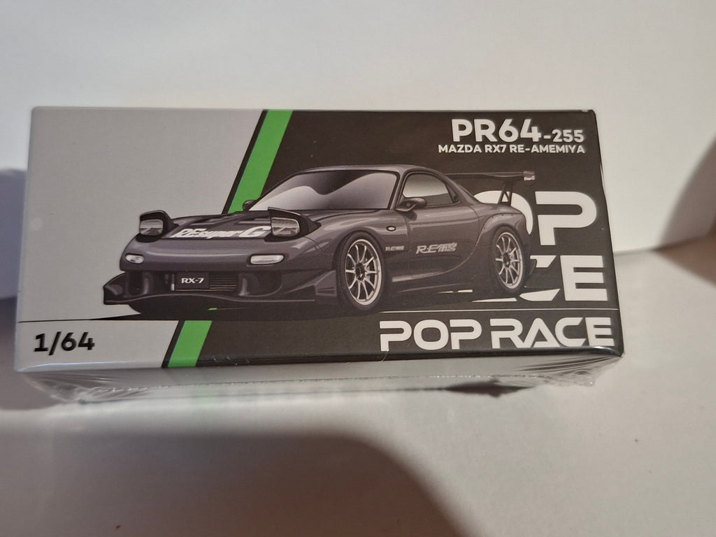 Pop Race 1/64 Mazda RX7 Re-Amemiya - Gun Metal (CP14)