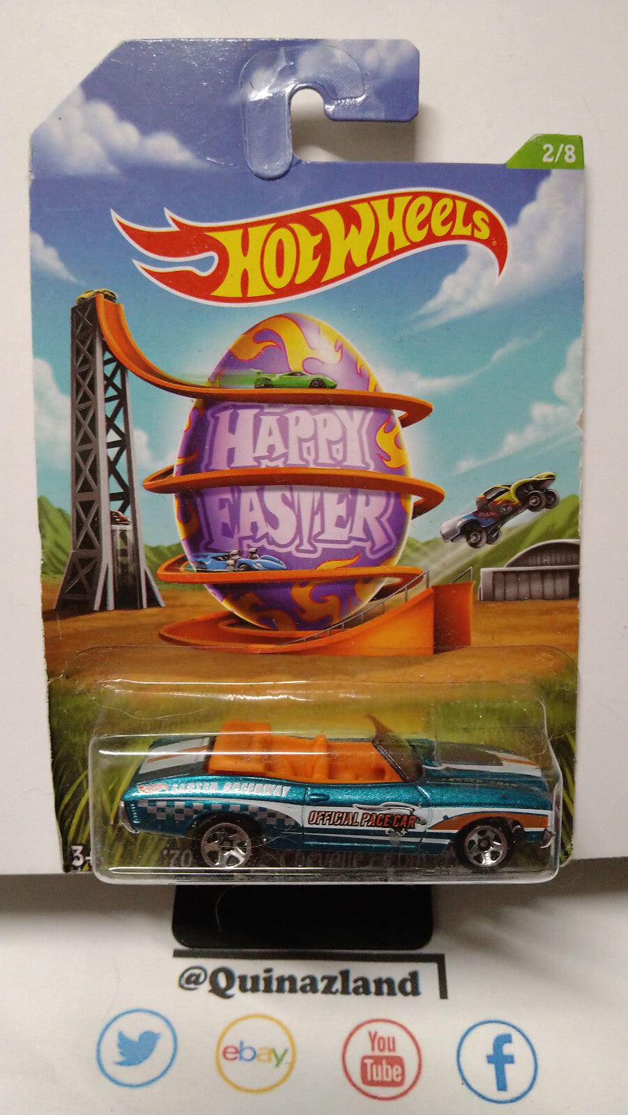 Hot Wheels 2014 happy easter exclusive  70 chevy chevelle convertible (NP15)