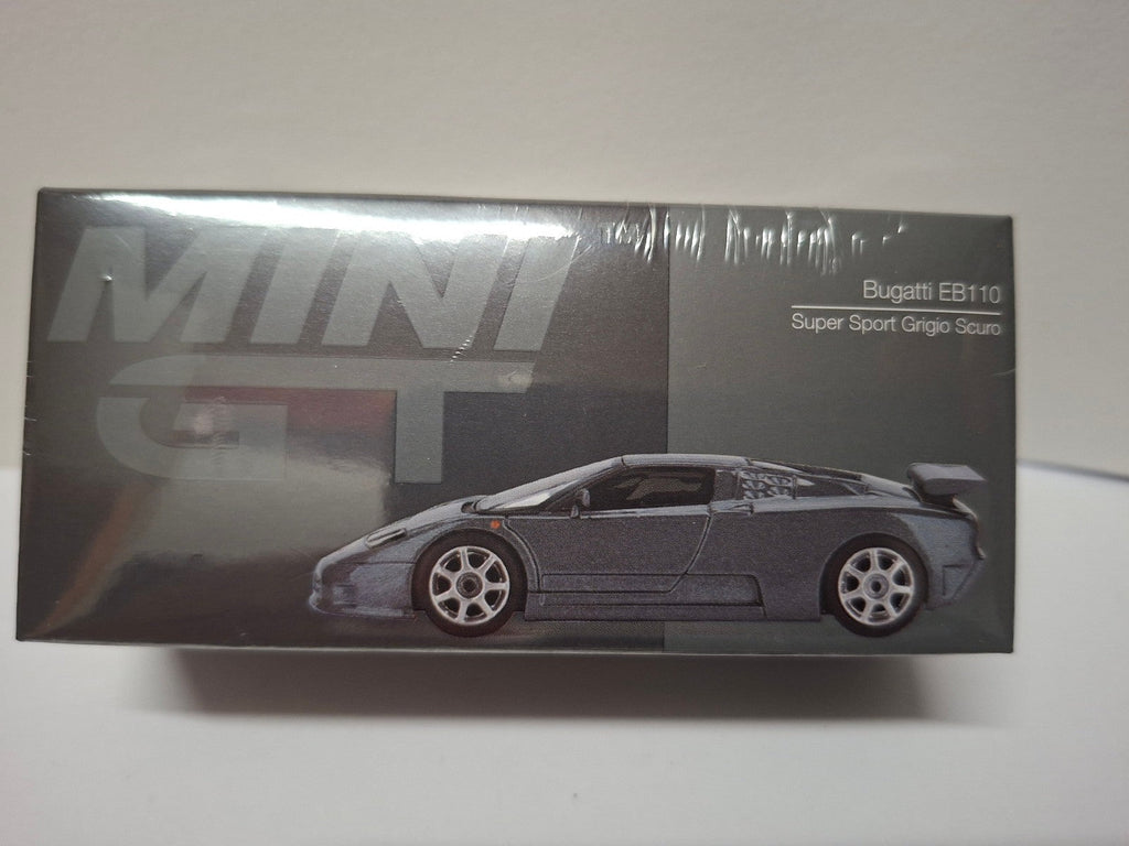 Mini GT 1995 Bugatti EB110 Super Sport, grigio scuro N°1002 (CP07)