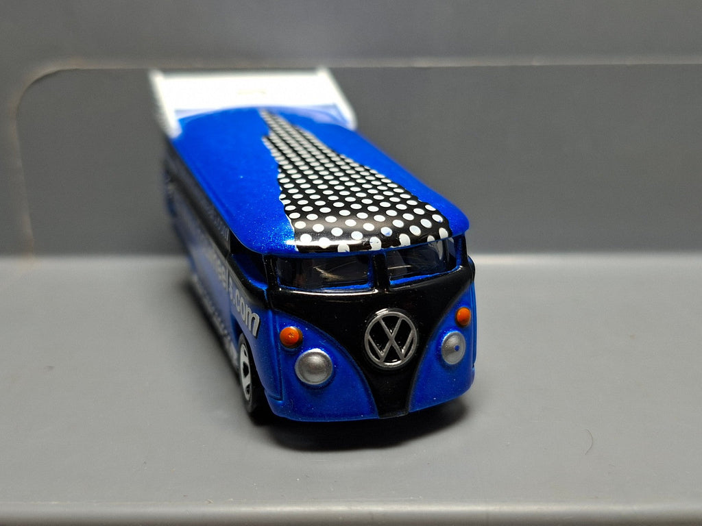 Hot Wheels Volkswagen Drag Bus Mattel Web page Exclusive 1999 bleue (NP11)