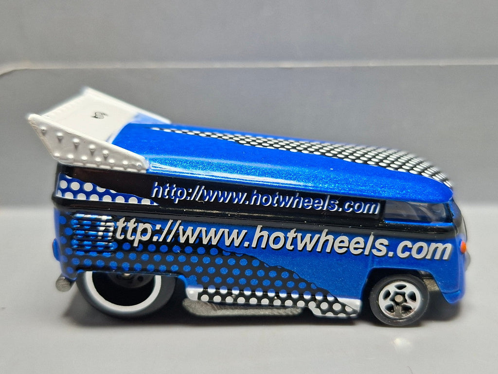 Hot Wheels Volkswagen Drag Bus Mattel Web page Exclusive 1999 bleue (NP11)