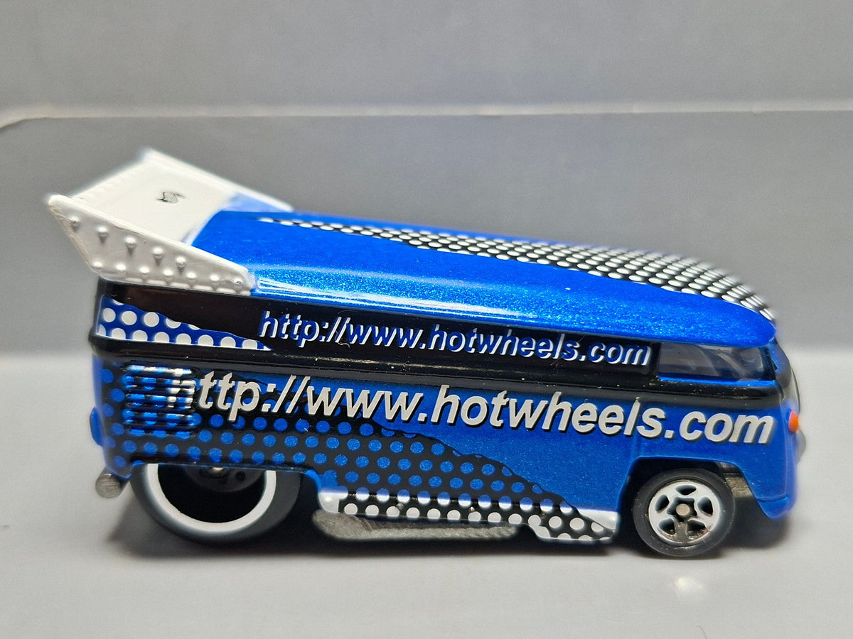 Hot Wheels Volkswagen Drag Bus Mattel Web page Exclusive 1999 bleue (NP11)