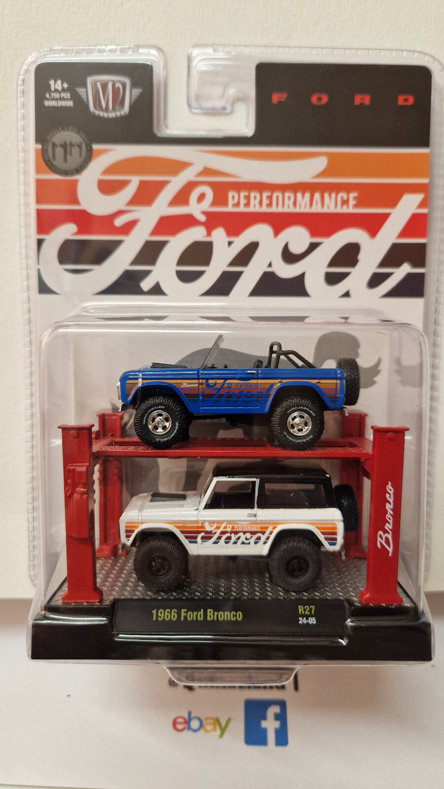 M2 Machines Auto-Lift Release 27 1966 Ford Bronco (NG49)