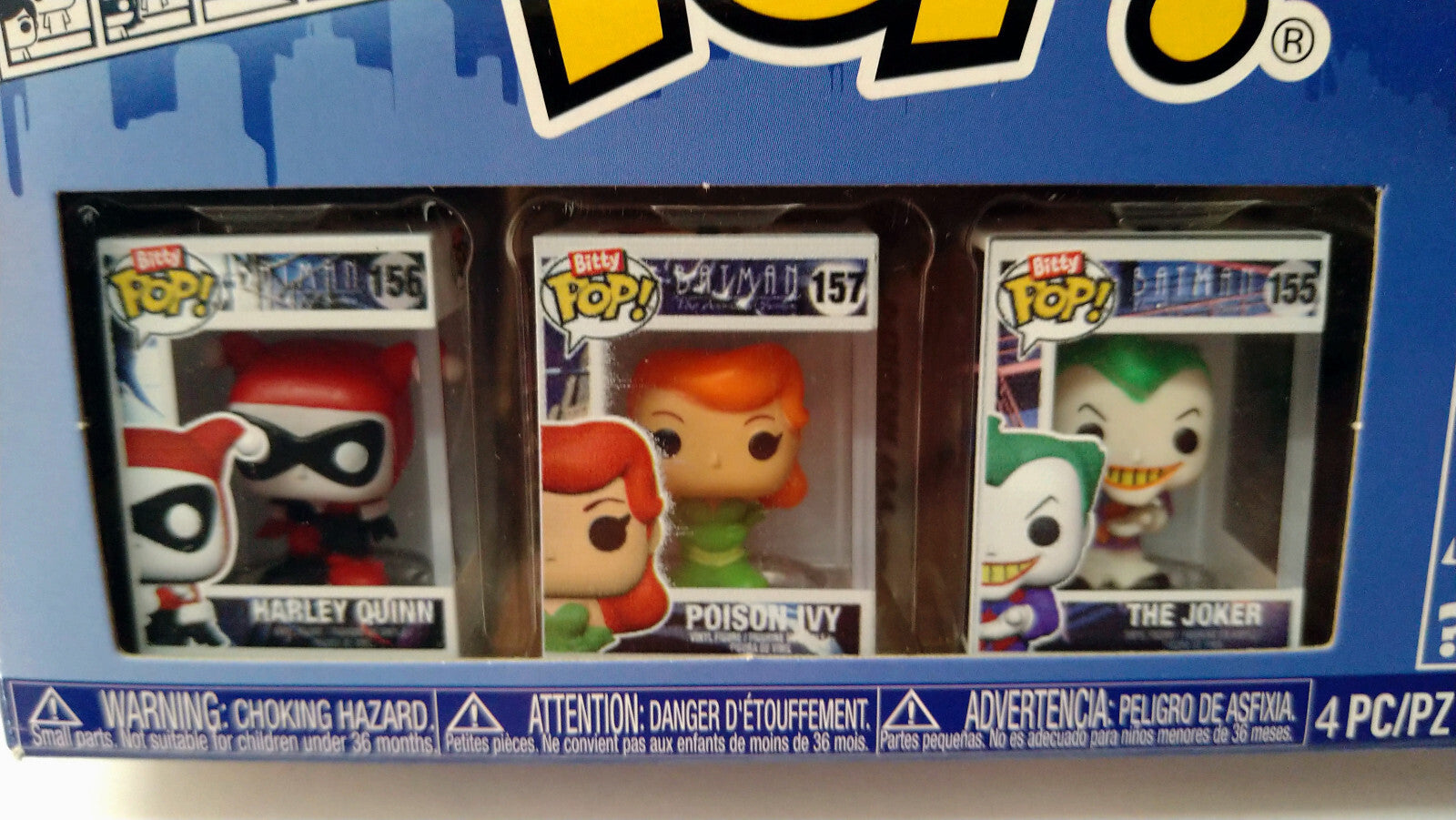 Funko Bitty Pop! 2.5cm DC  Bitty Pop  Pack Harley Quinn Poison Ivy Joker (F22)