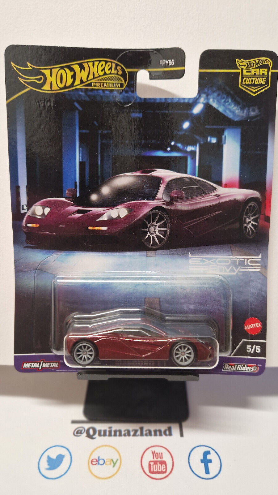 Hot Wheels EXOTIC ENVY McLAREN F1 (NG78)