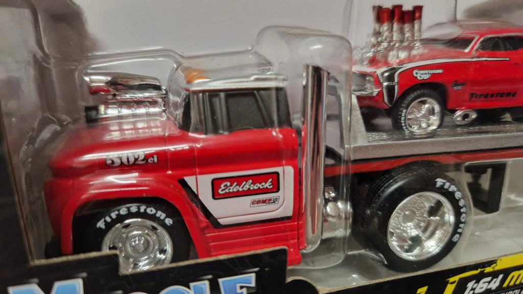 Maisto Muscle Machines 1966 Chevrolet C60 Flatbed & 1969 Camaro SS  (C6)